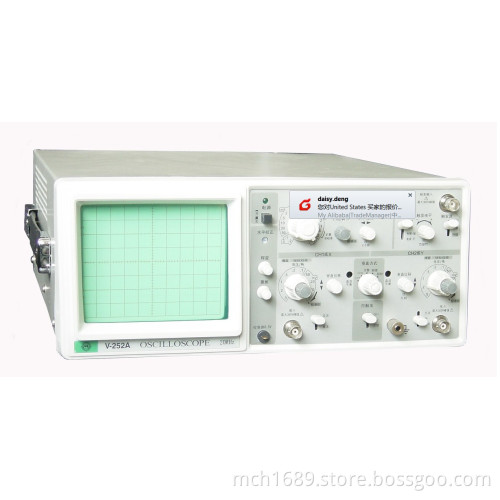 20MHz. Analog Oscilloscope W/ Frequency Counter (V-252A)